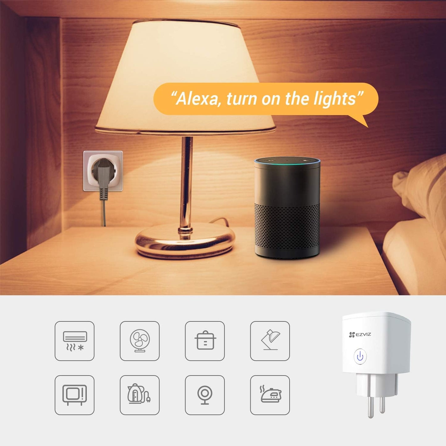 T30 Presa Connessa Wifi, Presa Intelligente Con Misurazione Del Consumo, Controllo Vocale Con Amazon Alexa E Google Home, Controllo Tramite Smartphone, Nessun Hub Richiesto