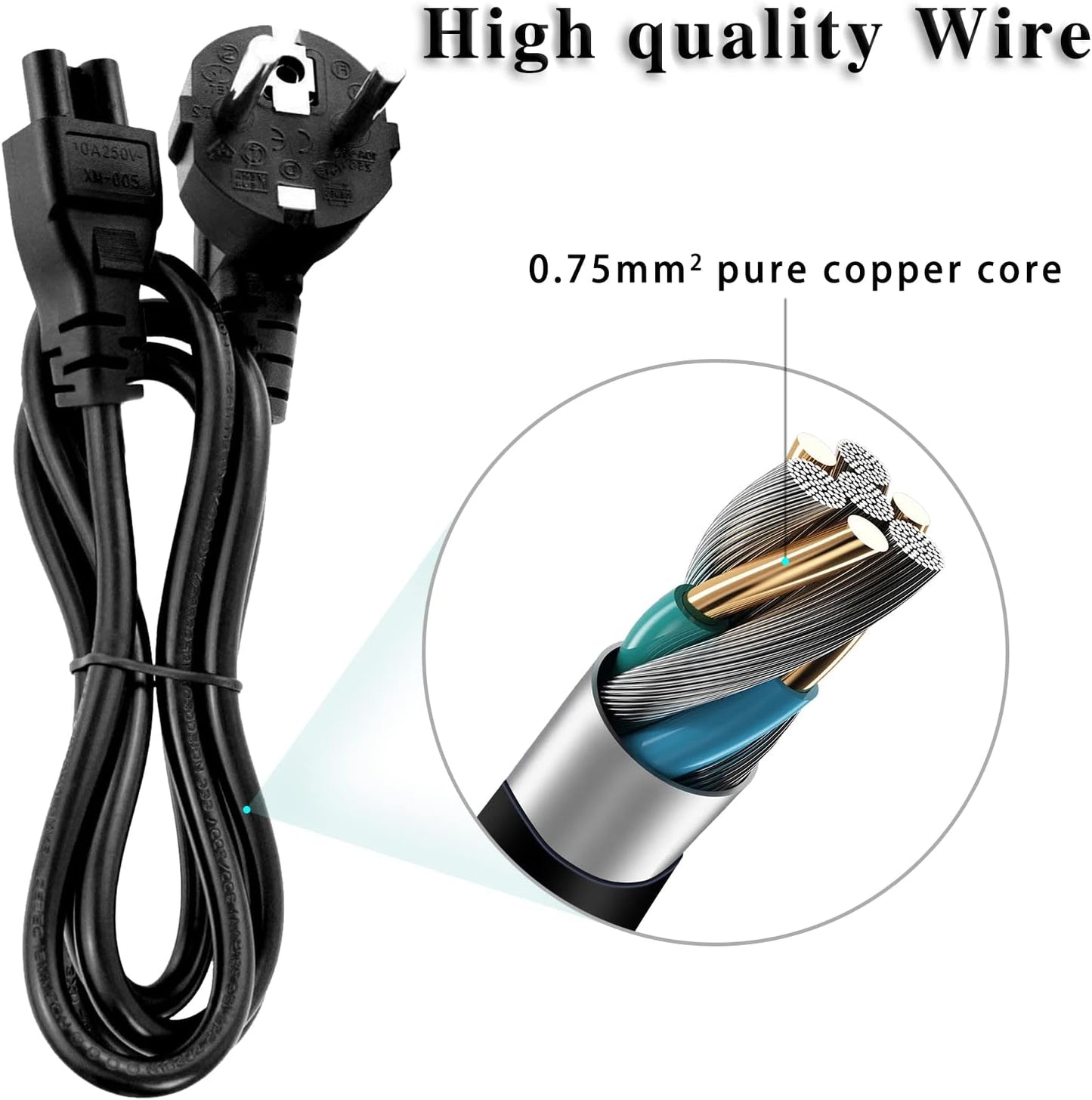 90W 19V 4.74A Caricatore per Laptop Acer Aspire E15 E17 ES15 V5 5750G DB Packard Bell Ecc, Connettore Adattatore Di Alimentazione CA per Pc,Connettore:5.5*1.7Mm(Non Compatibile Con 4.0*1.35Mm)