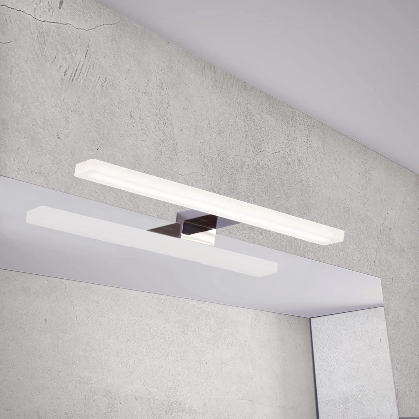 Luce Specchio Bagno Led, 5W 600Lm 30Cm, Lampada Specchio Bagno Parete, Bianco Naturale 4000K, Illuminazione Armadietto Specchio 230V IP44 Lampada Specchio Bagno ... (30Cm-4000K)