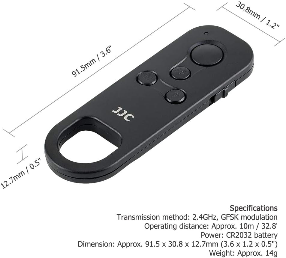 BR-E1 Telecomando Wireless Bluetooth per Canon EOS R10 R7 R3 R5 R6 R RP 90D 77D 850D 800D 200D II, 200D M50 M200, 6D Mark II, M6 Mark II, G5 X Mark II, G7 X Mark III, SX70 HS