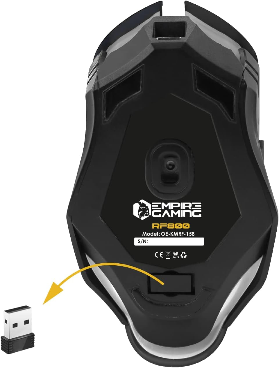 - Armor RF800 Wireless Gaming Tastatur Und Maus Set QWERTZ (De-Layout) - Kabellose Tastatur 2,4 G RGB - Ergonomische Kabellose Maus 4800 DPI Mit Mauspad - PC PS4 PS5 Xbox One/Serie Mac