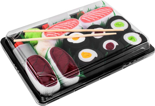 - Donna Uomo Calzini Sushi Salmone Tonno 3X Maki - 5 Paia