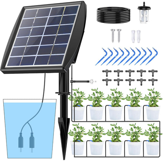 - Sistema Di Irrigazione a Goccia, Sistema Di Irrigazione Automatico, Sistema Di Irrigazione Da Giardino per Giardino E Balcone, Piante in Vaso Da Esterni, Verdure, Piante in Vaso