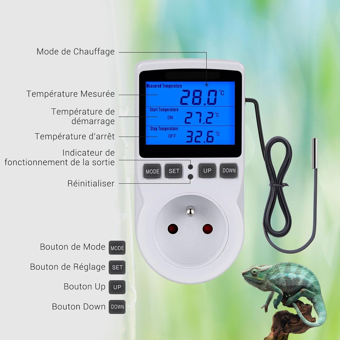 Regolatore Di Temperatura Presa FR Specifica