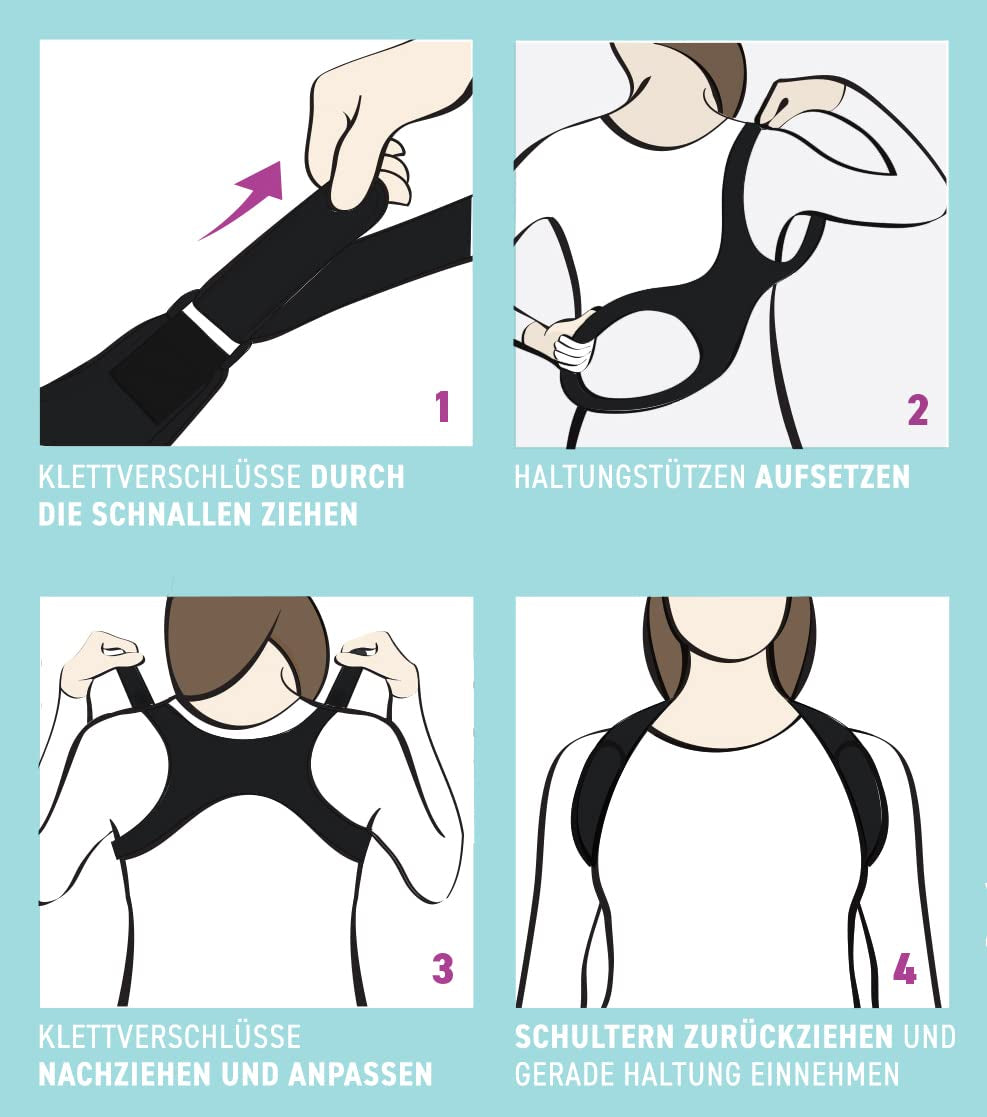 Correttore Posturale Spalle - Fascia per Donna E Uomo - Schiena Dritta - Tutore (S,M,L)
