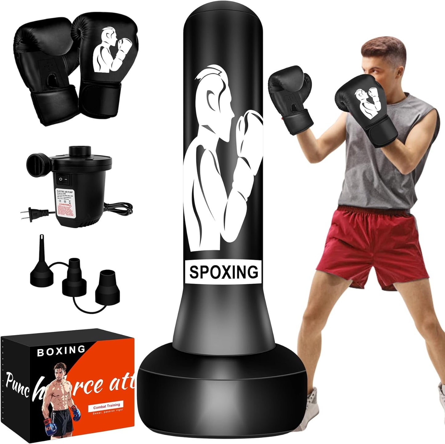 Sacco Da Boxe in Piedi per Adulti 70"
