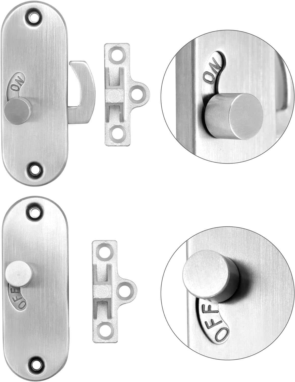 ® Serratura Porta Scorrevole, Serratura a 90°, Acciaio Inossidabile 304, per Porte E Finestre in Legno