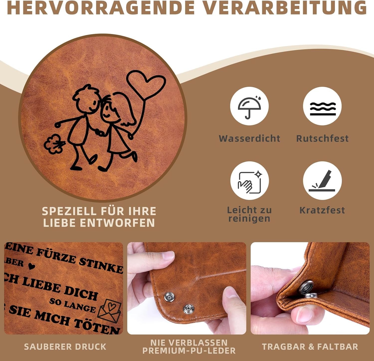 Ich Liebe Dich Partner Regali Für Männer Freund Luhn Weihnachten, Leder Desktop Organizer Organizer Vassoio Vassoio per Marito, Regalo Di Gnomo, Gioielli Chiave Svuotata
