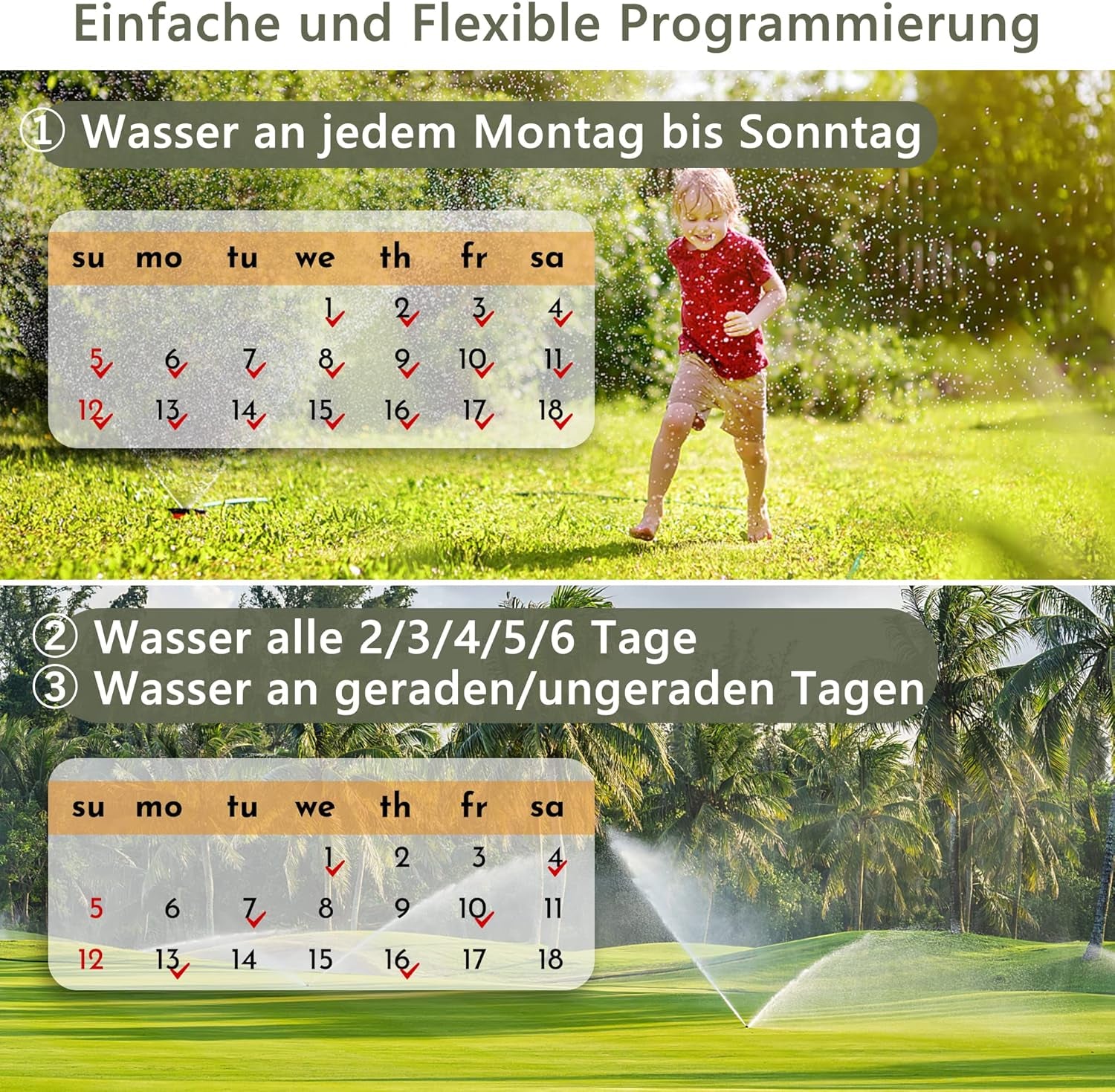 Timer Irrigazione, Centralina Irrigazione per Irrigazione Automatica Con Programmi Settimanali E Giornalieri, Ritardo Della Pioggia E Irrigazione Manuale per Prati E Giardini