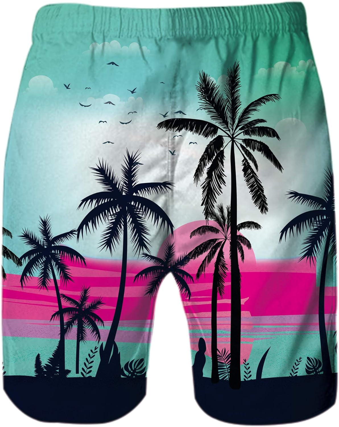 Uomini Tronchi per La Spiaggia Da Uomo Di Costume Da Bagno Con Stampa Corti Pantaloncini Shorts