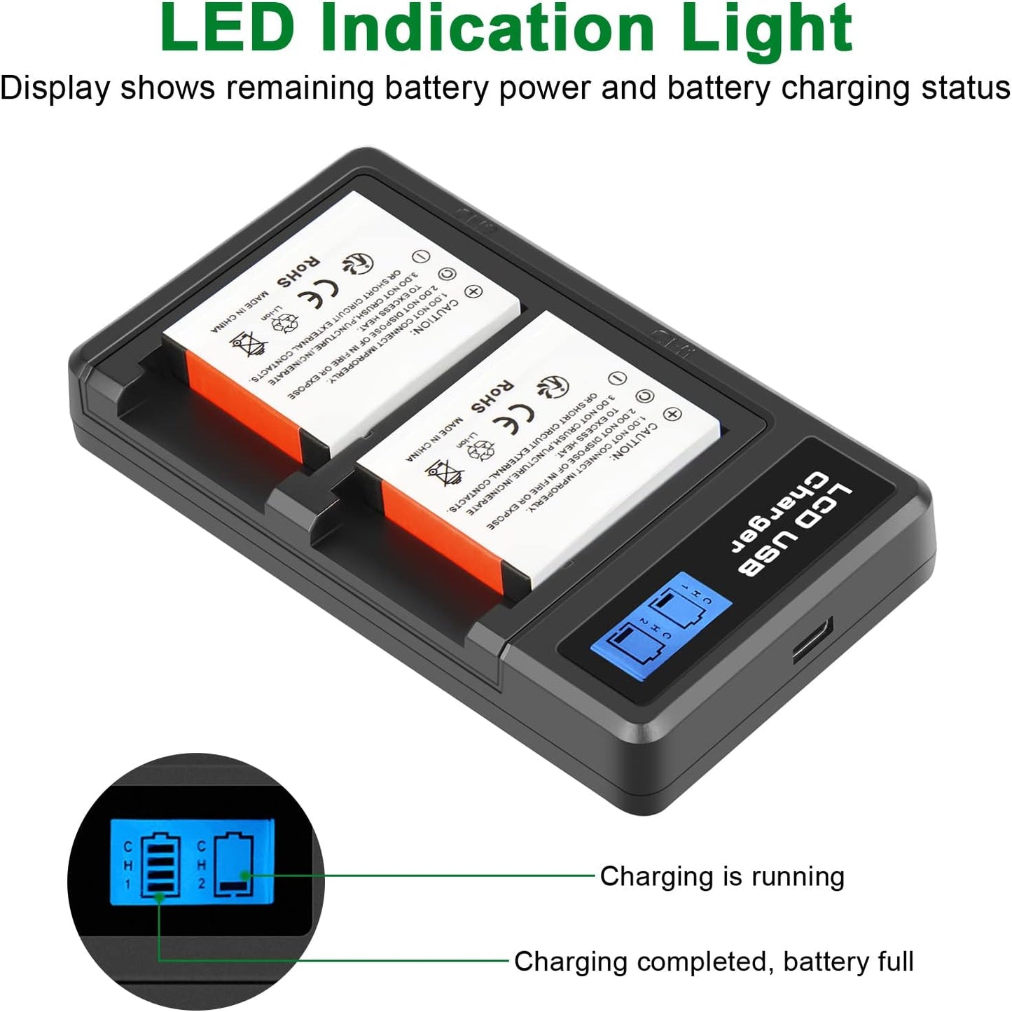 Batteria Agli Ioni Di Litio NP-BG1 Da 3.7V 1200Mah E Caricatore USB LCD per Sony Cyber-Shot DSC-W120 W150 W220 DSC-H3 H7 DSC-H9 DSC-H10 DSC-H20 DSC-H50 DSC-H55 DSC-H70 DSC-HX5V