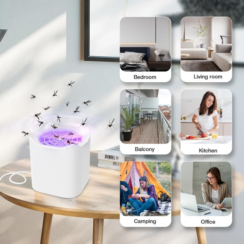 Insetticida Elettrico USB Trappola per Mosche, Zanzare, Lampada per Zanzare, Lampada per Zanzare, Lampada a Zanzara, Lampada Leggera, Trappola per Mosche Di Frutta, Cucina, Interni Ed Esterni