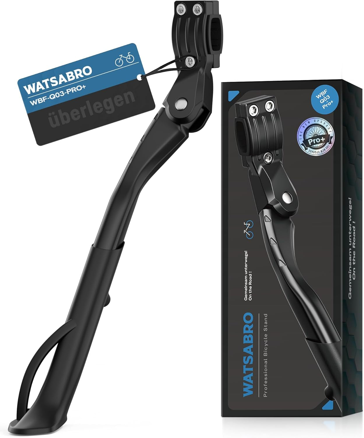 Cavalletto per Bicicletta Da 24 – 29 Pollici Pro+, Altezza Regolabile, Aumento Dei Piedini in Gomma Antiscivolo, Carico Massimo 42 Kg, Supporto per Bici Da Città, MTB, VTT, Bici Da Corsa