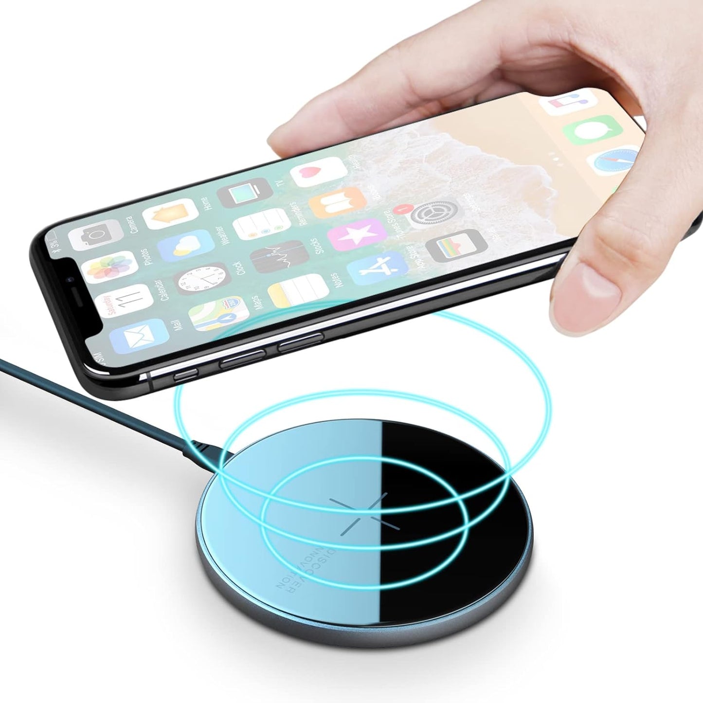 Compatibile Con Magnetic Mag Safe Caricabatterie Wireless Iphone 12 Pro Max/12 Pro/12/12 Mini, Airpods Pro – Magslim Caricabatterie Wireless