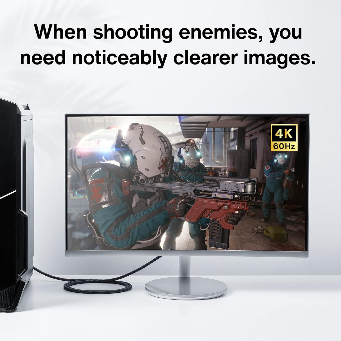 Cavo Displayport a Displayport - Cavo DP a DP Nylon Intrecciato [2K@165Hz, 2K@144Hz, 4K@60Hz] Cavo per Monitor, Display Port Alta Velocità, 3M/6Ft