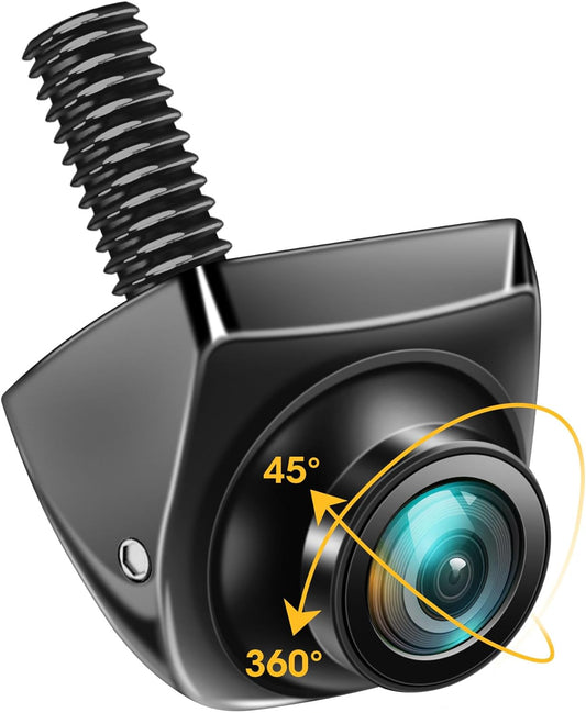 AHD 720P Retrocamera Auto 360° Regolabile Telecamera Auto Retromarcia 170° Grandangolare Visione Notturna IP69K Impermeabile Telecamera Posteriore Auto Supporto 12-24V per Auto/Camper/Suv/Van Assist