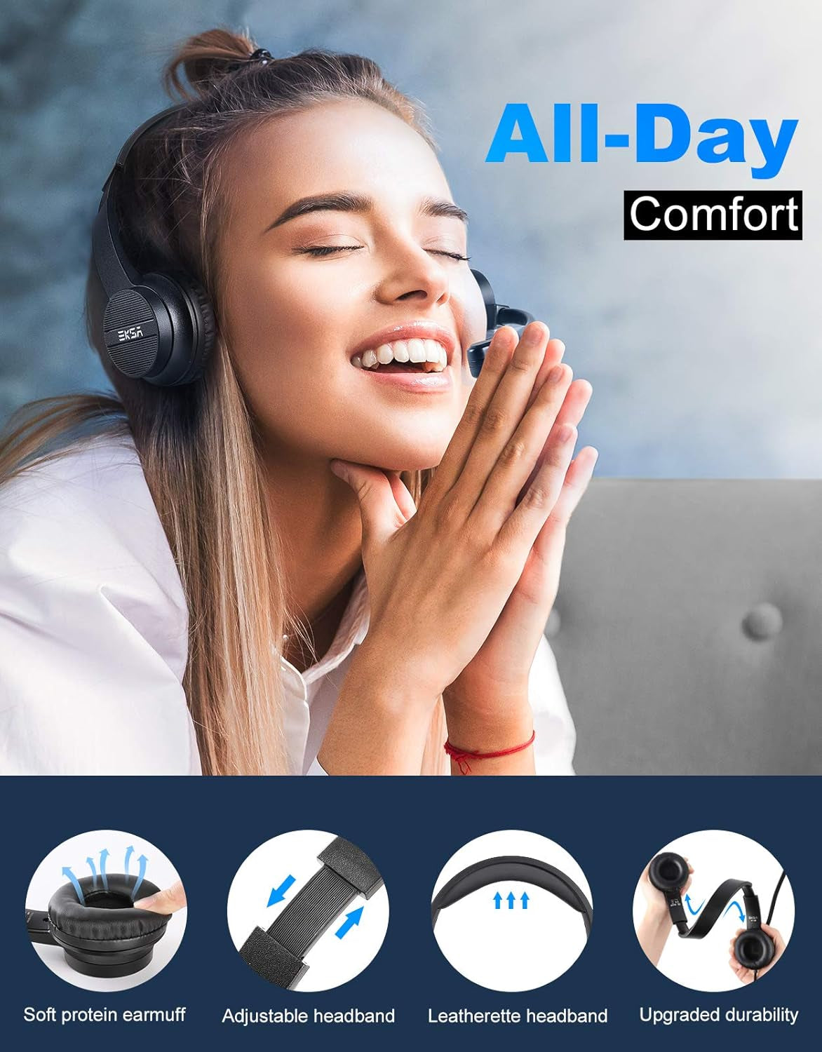 Cuffie Con Microfono per PC, H12E Cuffie PC Con Microfono Stereo per Chiamate Chiare, Cuffie USB per PC Con Microfono a Cancellazione Di Rumore E Controllo Del Volume, per Home Office, USB