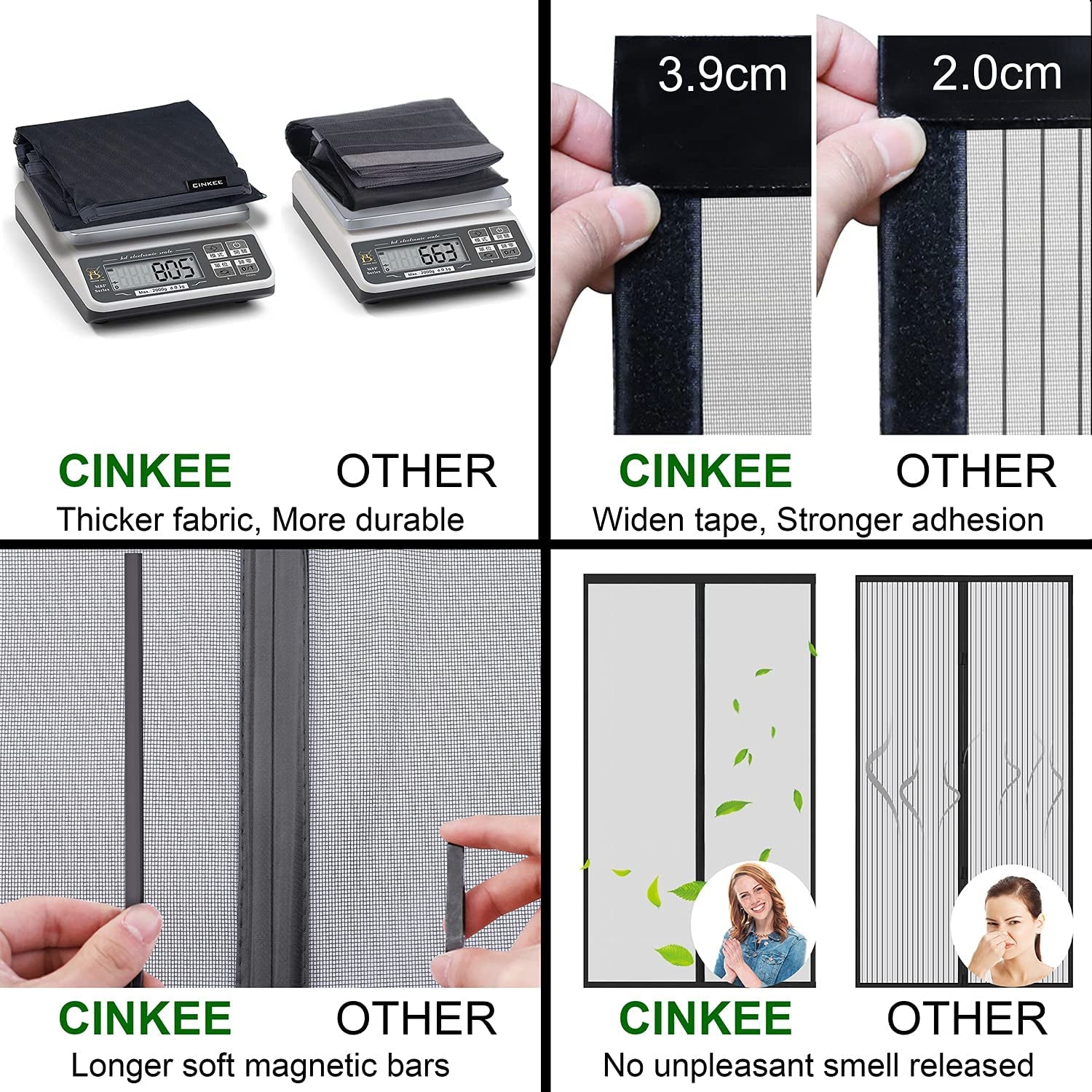 AGGIORNAMENTO Zanzariera Magnetica per Porta 140 X 240 CM - Rete Fine, Tenda Zanzariera Porta Con Totalmente Calamita, Si Chiude Da Sola per Balcone, Installazione Facile (Nero)