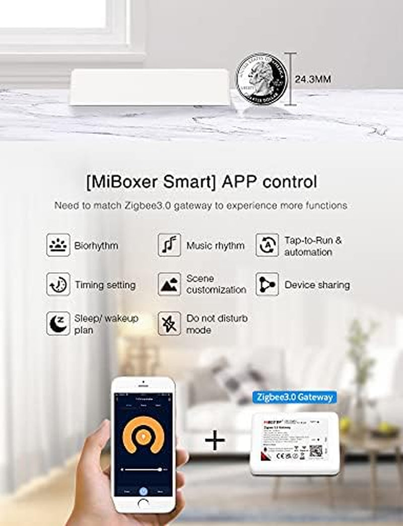 ®, Milight Miboxer Zigbee3.0 Dimmer Controller per Strisce LED Monocolore 12V/24V Compatibile Con Zigbee Amazon Echo App/Controllo Vocale, FUT036Z