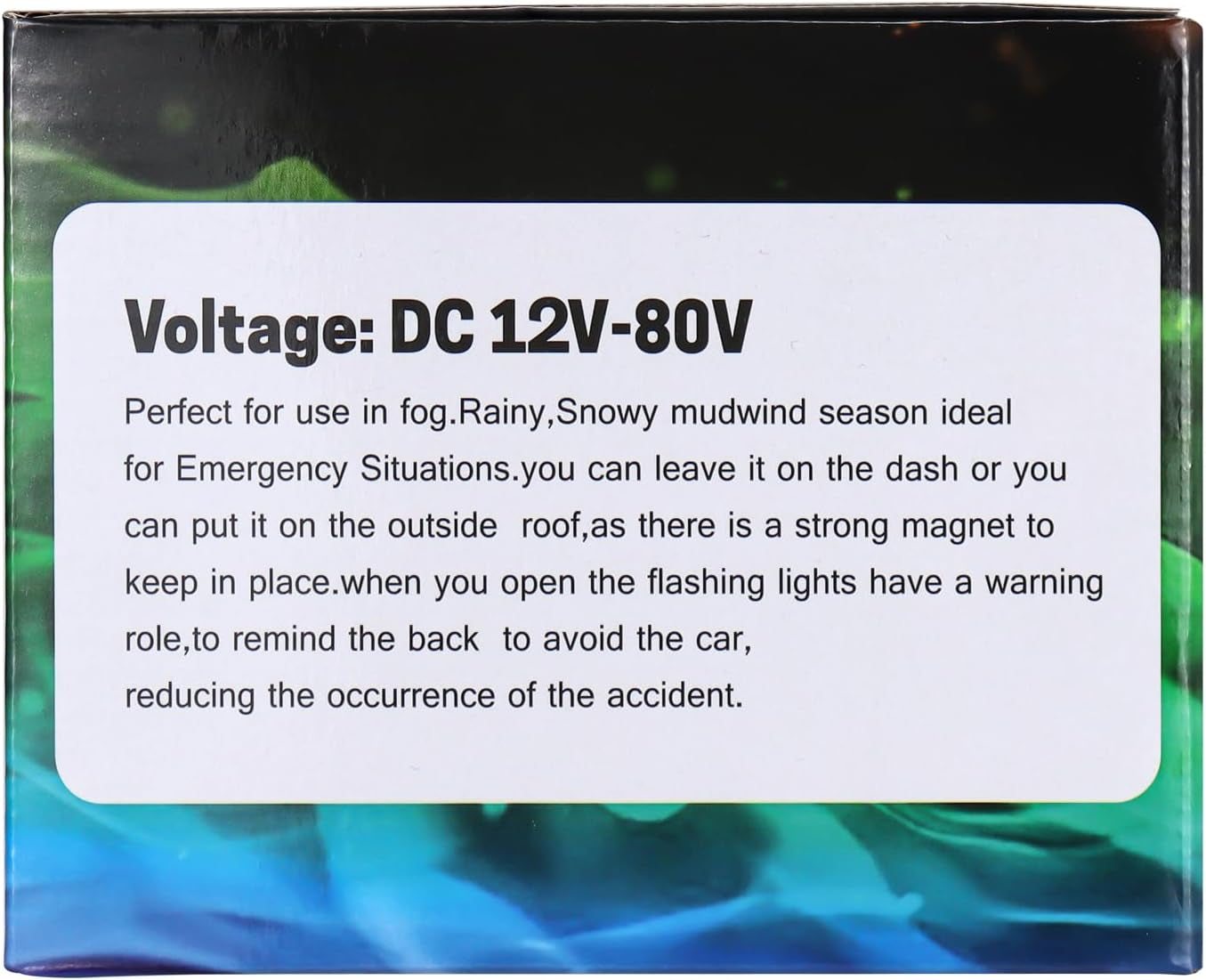 Luce Stroboscopica LED 8 Colori 12V Luce Segnalazione a Rotazione Regolabile Di Emergenza per Veicolo