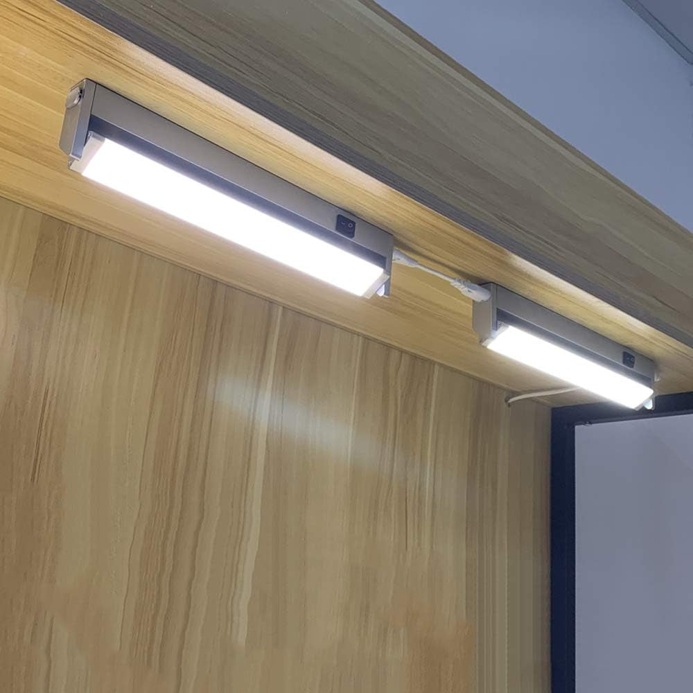 Faretto Luce Elettrica LED Sottopensile Da 7W 350LM 3 Temperatura Di Colore Regolabili Con Interruttore Montaggio a Parete Lampada Girevole per Illuminazione Interna