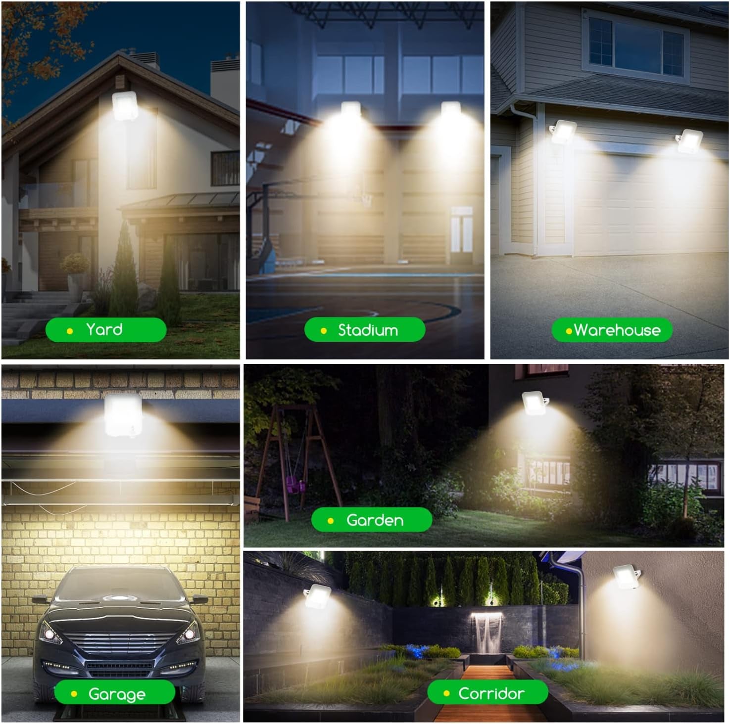 - Faretto LED per Esterni Da 30W 2700Lm, IP65 Impermeabile, Luce Di Sicurezza Impermeabile, Bianco Naturale 4000K Faretto LED Da Giardino, Cortili, Garage, Parchi, Ecc.