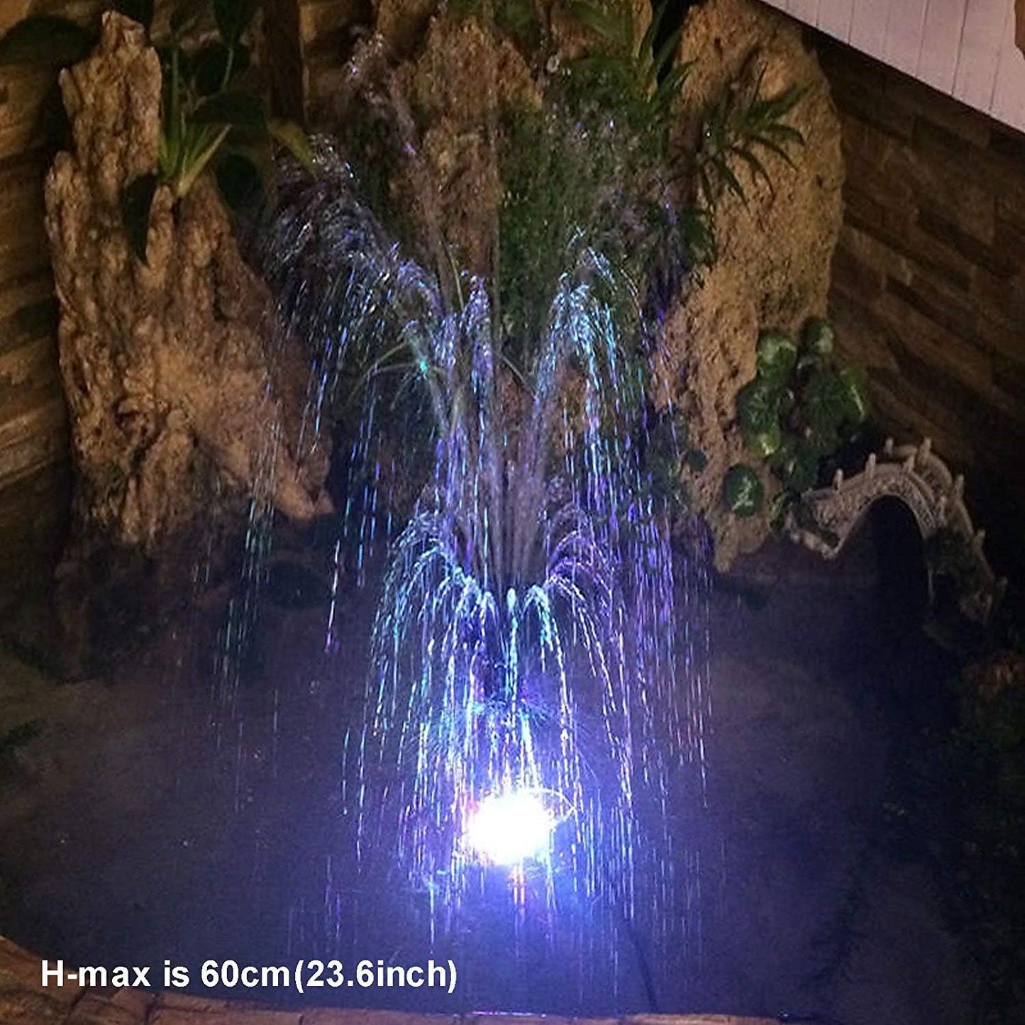 Mountain Ark 10W Pompa Underwaterfountain 500L / H Con Illuminazione Led