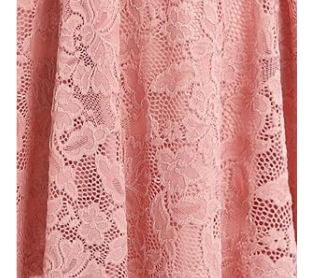 Abito Da Donna in Pizzo Floreale Con Orlo in Fazzoletto Asimmetrico, Da Cocktail, Senza Maniche, Da Damigella D'Onore
