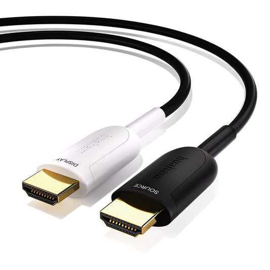 Cavo HDMI in Fibra Ottica 8K 15M, 48Gbps Ultra High Speed HDMI 2.1 Cavo 8K a 60Hz 4K a 120Hz, Supporto Earc RTX 3090 HDCP 2.2 E 2.3 Dolby Compatibile Con PS5, Xbox Series X, Roku/Sony/Lg TV…