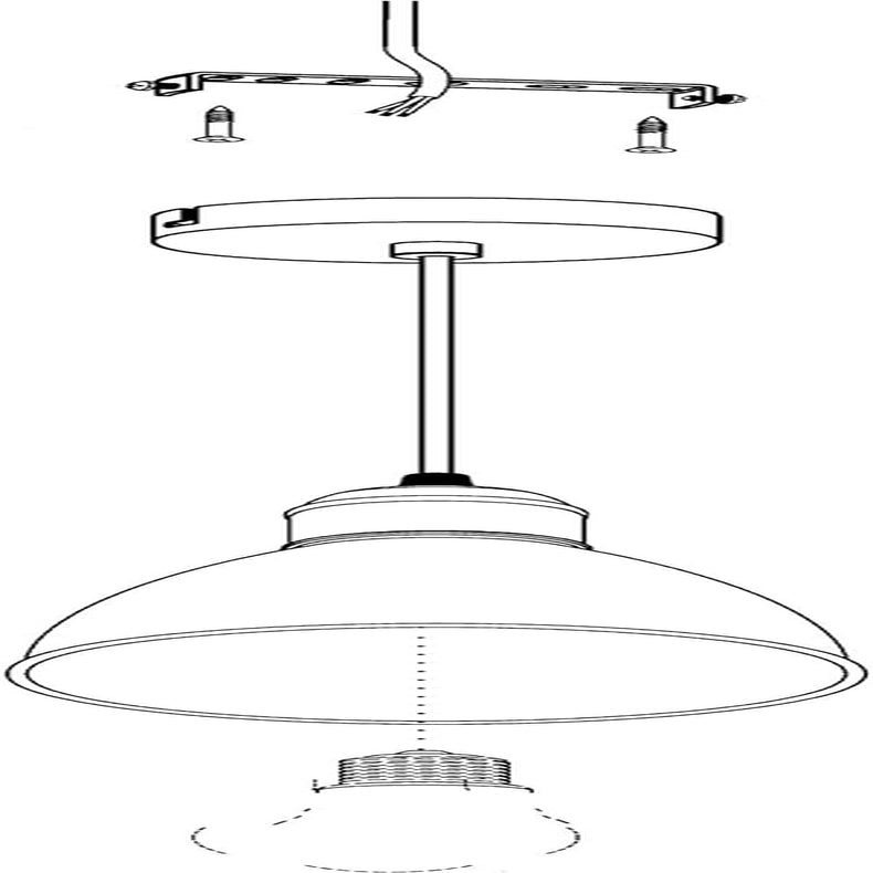 Lampada a Sospensione Priddy, Lampada Da Parete in Design Vintage, Retrò E Industriale in Acciaio, Nero, Bianco, E27