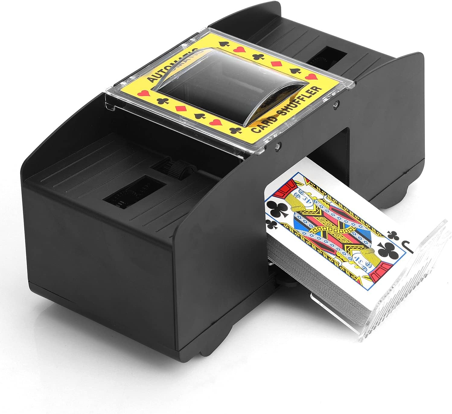 Carta Shuffler, Macchina Automatica Shuffler 2 Deck, Funzionamento a Batteria/Ricarica USB - Una/Due Deck Card Shuffle Sorter, Casinò Elettronico Poker Card Shuffling