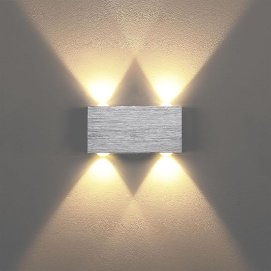 Applique Da Parete Interno Led per Camera Da Letto Lampada Da Parete Interni 4W Luci per Corridoio Luce Sa Parete Luce Muro Scale Interne Illuminazione per Soggiorno 3000K Bianco Caldo