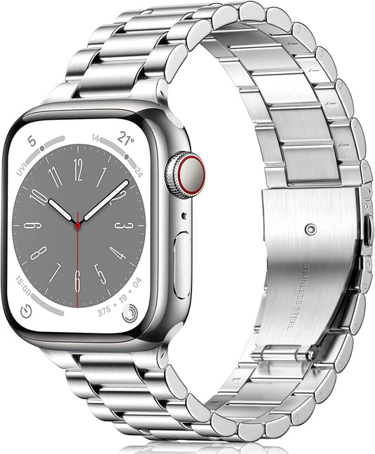 Cinturino in Metallo Compatibile Con Cinturino Apple Watch 49Mm 45Mm 44Mm 42Mm 41Mm 40Mm 38Mm, Cinturini Di Ricambio in Acciaio Inossidabile per Iwatch Series 8 7 6 5 4 3 2 1 Ultra SE
