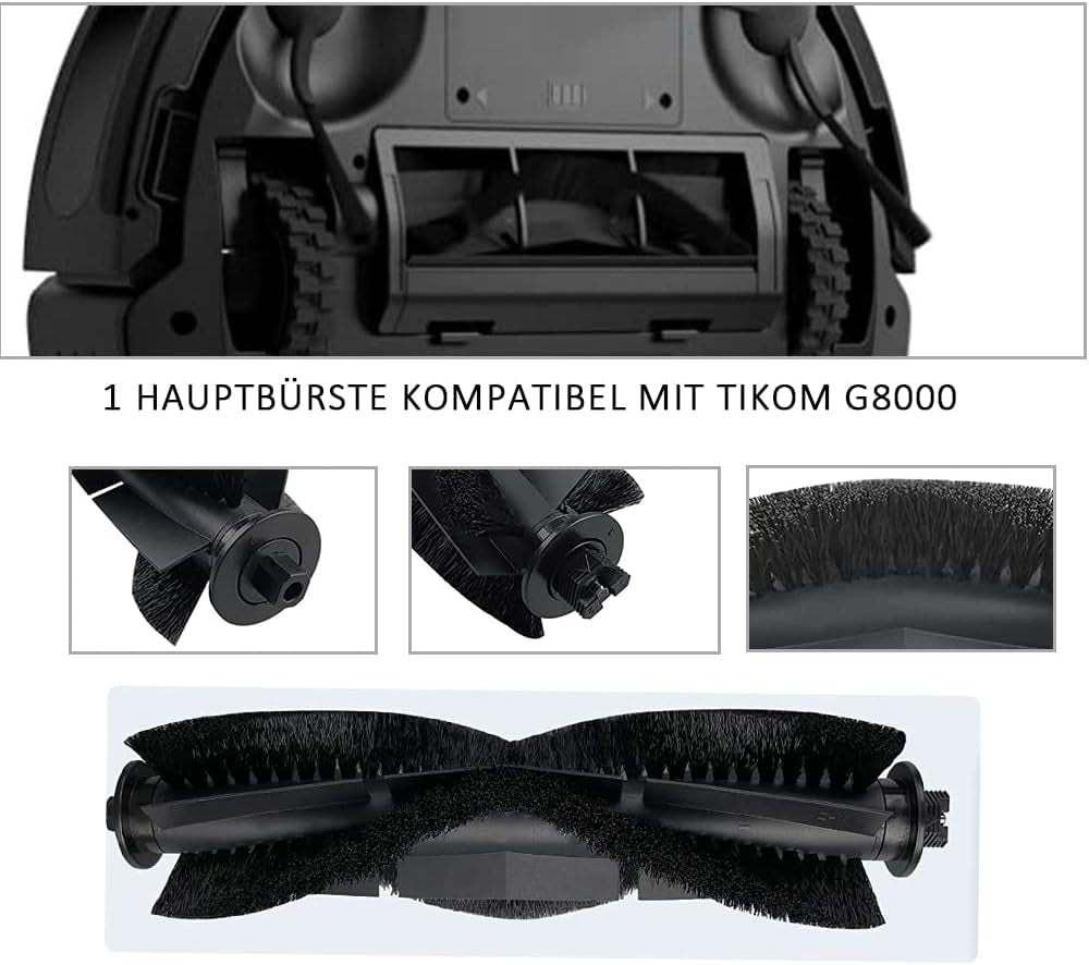 Accessories for Tikom Brush & Filters Accessories Kit Robotic Vacuum Cleaner for G8000/G8000 Pro Robot Vacuum Cleaner