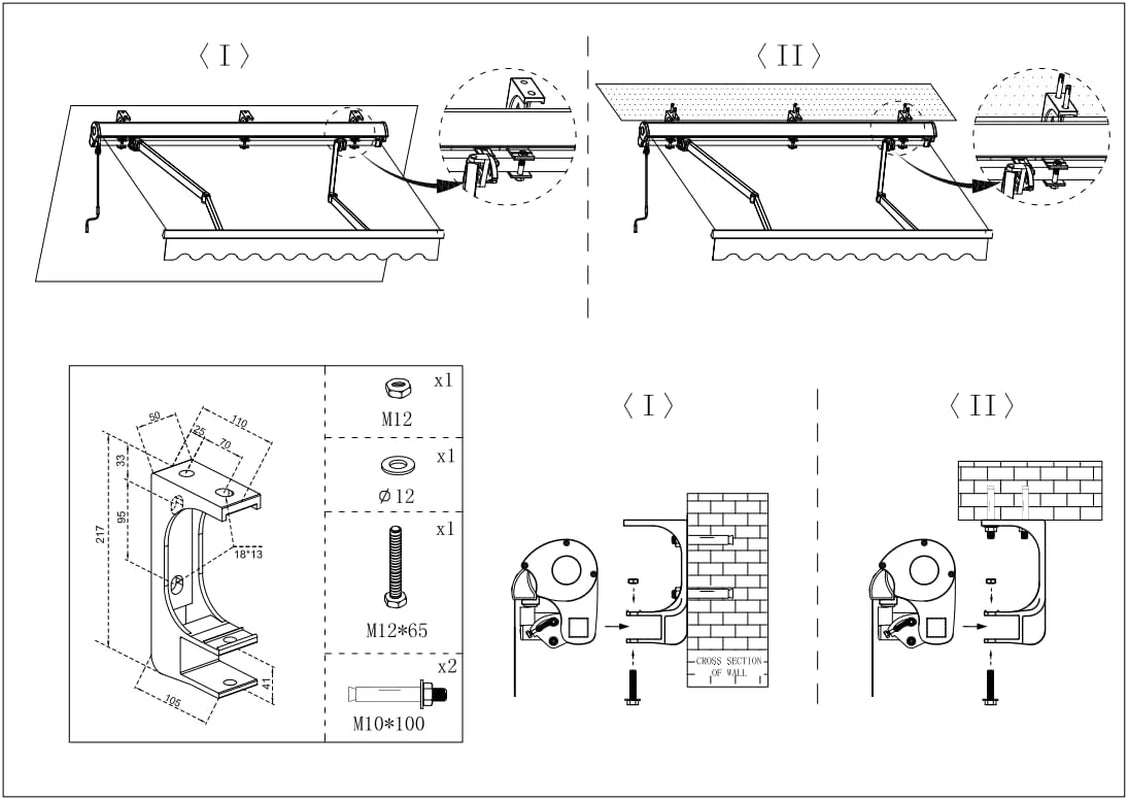 Supporto per Tenda Da Soffitto E Montaggio a Parete Con Materiale Di Finitura Acciaio/Alluminio E Bianco/Antracite a Scelta (1, Doppio Acciaio 40 Mm) Bianco)