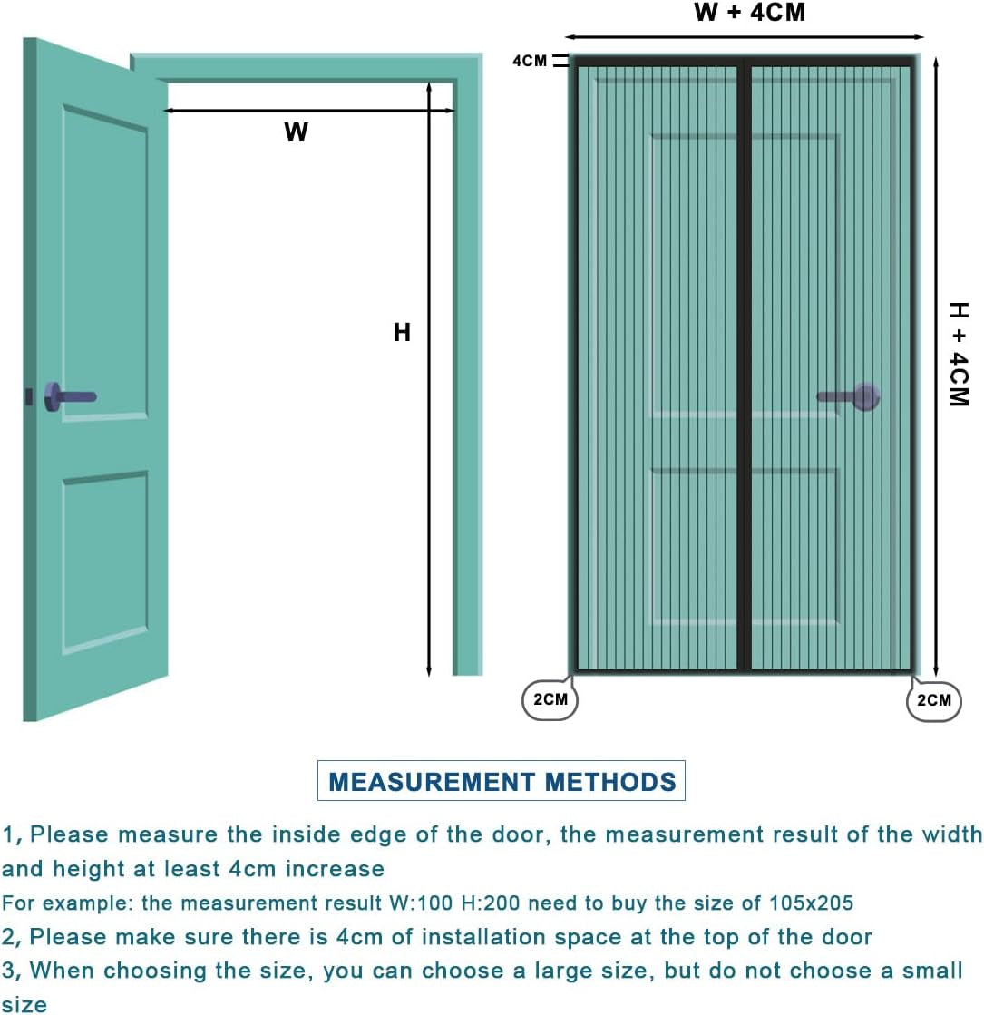 Zanzariera Magnetica per Porte, Zanzariera 70X250 Cm, Nero Zanzariere Porte Chiusura Automatica, Facile Da Installare, per Porta Finestra Balcone Soggiorno