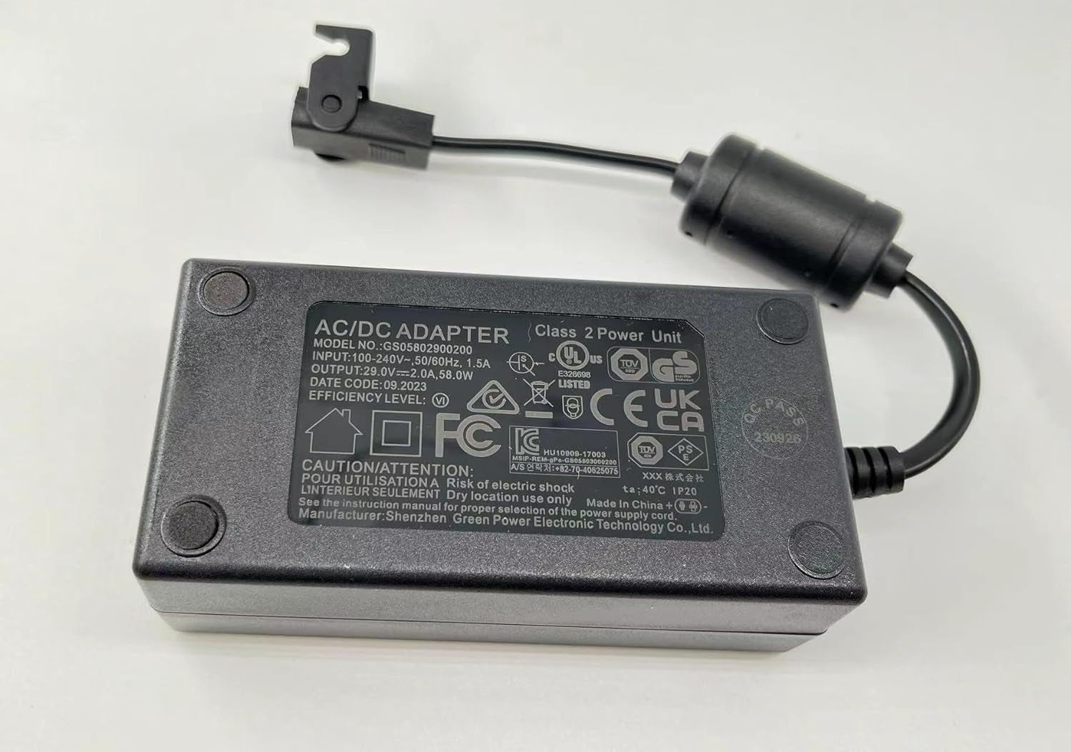 Adattatore CA 29V2A, Poltrona Reclinabile, Alimentazione per Divano ZB-A290020-A, HXY-270V2220A, KDDY008B with AC Cavo Elettrico