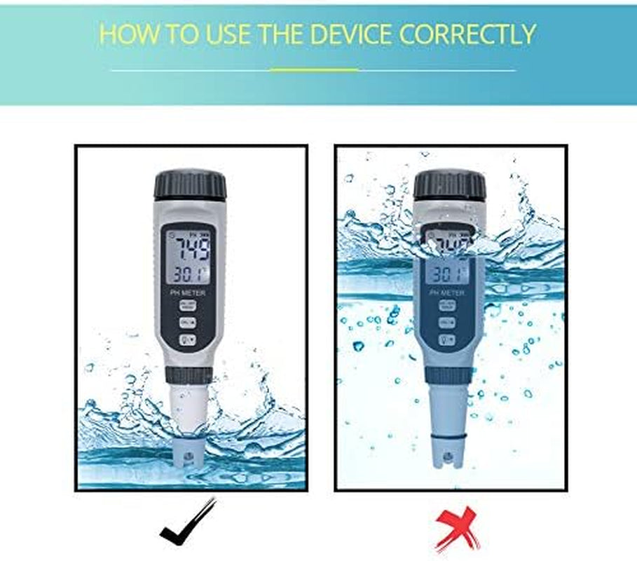 Misuratore Digitale Di Ph Professionale Misuratore Di Temperatura E Ph Portatile Di Qualità Dell'Acqua Tester Acidimetro PH818 0-14 Ph