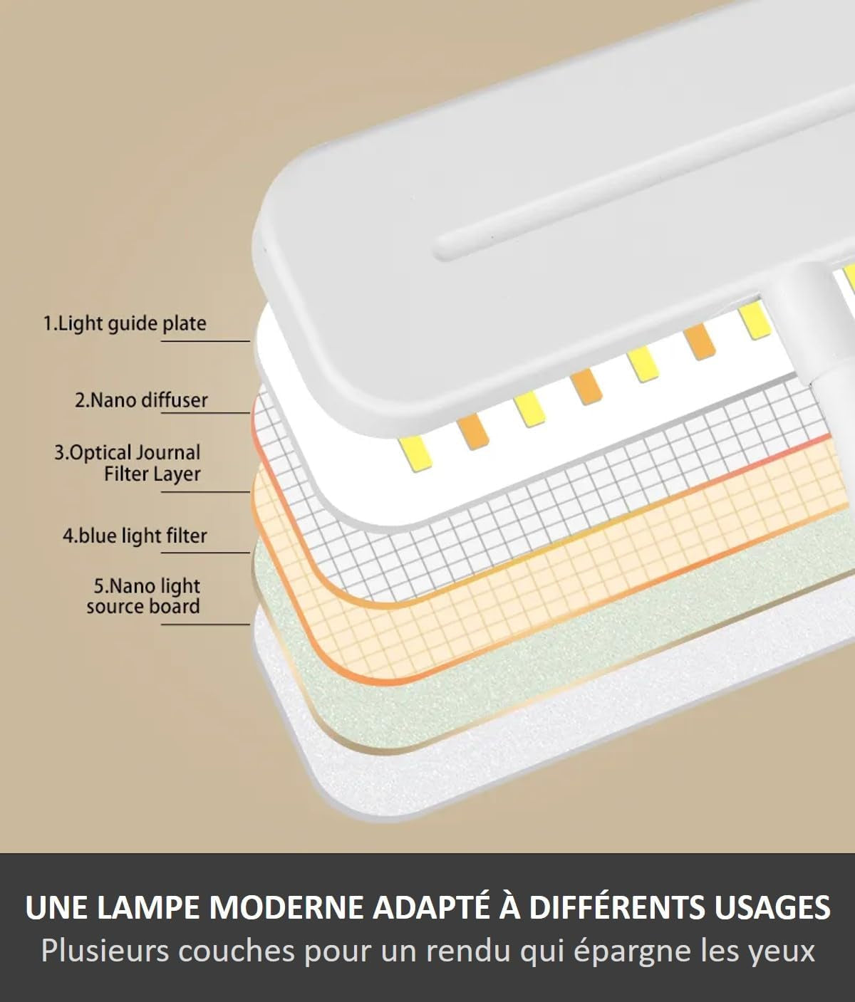 Lampada Da Tavolo Da Comodino a LED, Pieghevole, Senza Fili, Ricaricabile USB Con Porta Penna E Supporto per Smartphone