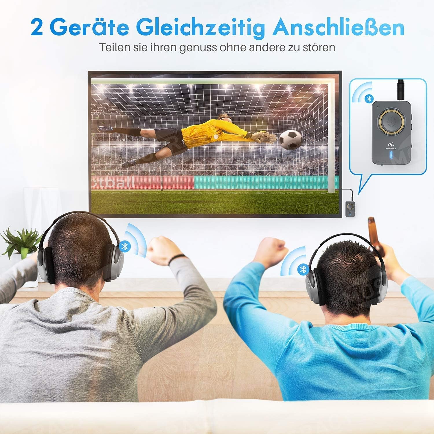 Bluetooth 5.0 Trasmettitore Ricevitore Bluetooth 2-In-1 Wireless Con Aptx LL 3,5 Mm Jack Trasmettitore Bluetooth per Tv,Auto,Pc,Cuffie, Altoparlanti,Sistema Stereo,Mp3,Mp4