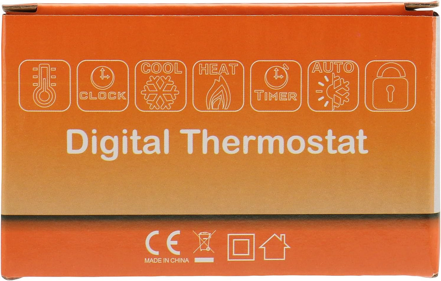 Termostato Riscaldamento a Pavimento WG806,AC230V 3A,Per Caldaie a Gas/Acqua,Bianco