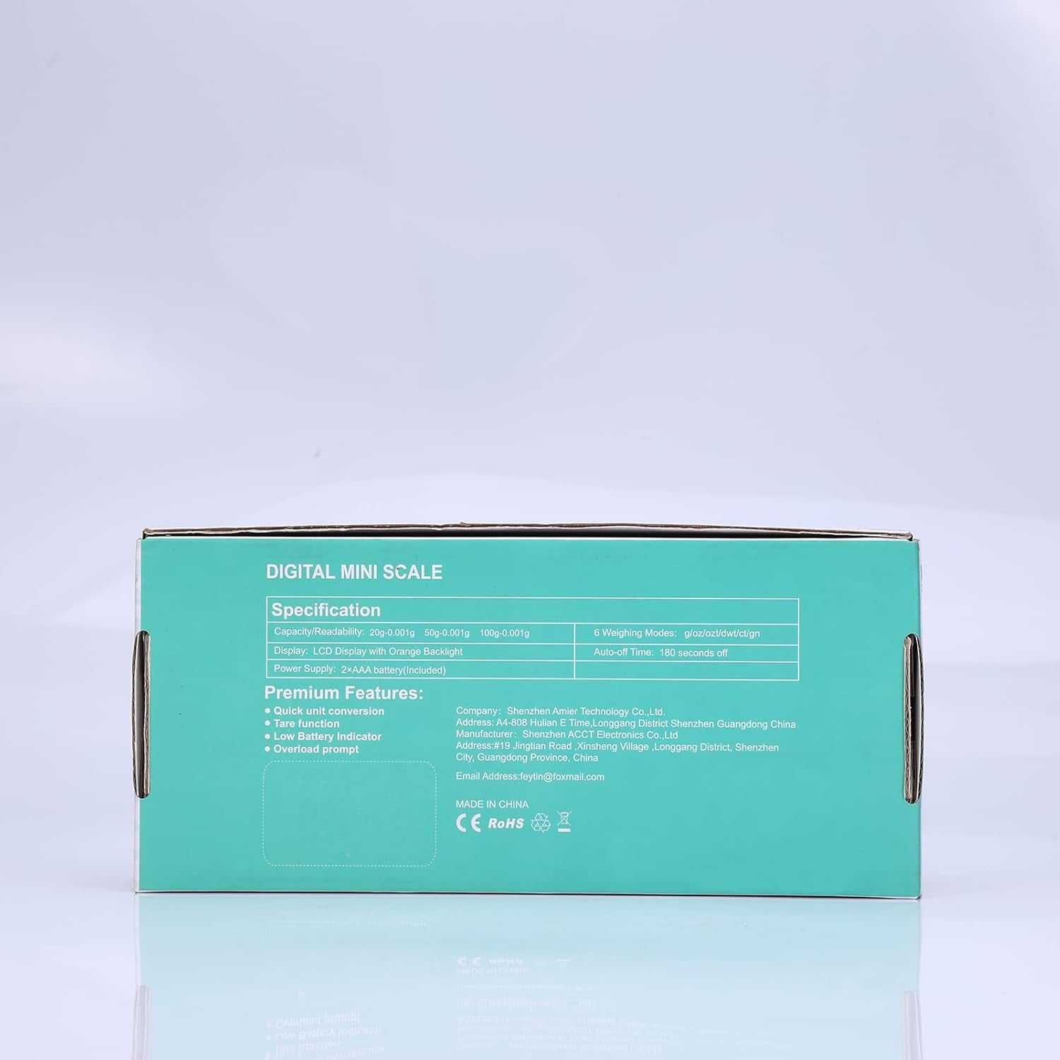 Bilancia Digitale Di Precisione, 50G/0,001G Mini Bilancia Tascabil Con Peso Di Calibrazione Da 50G E Pinzette Elettrostatiche, Bilancia Da Cucina Con Tara E LCD Retroilluminato - Arancia
