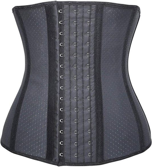 Corsetto Latice Elastico Waist Trainer Bustino Shaper Perdita Di Peso Nero