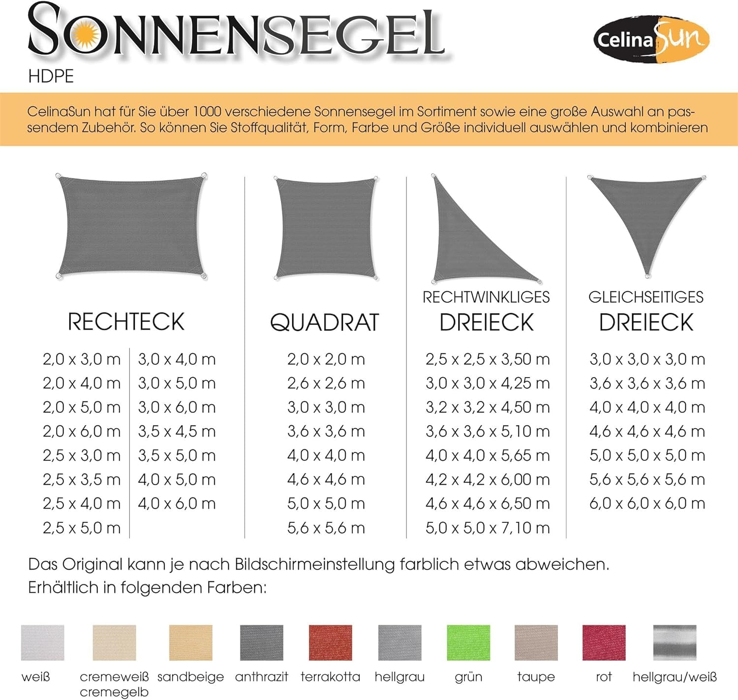 Tenda Parasole a Vela Giardino Balcone HDPE Polietilene Traspirante Triangolo 4 X 4 X 5,65 M Grigio Chiaro