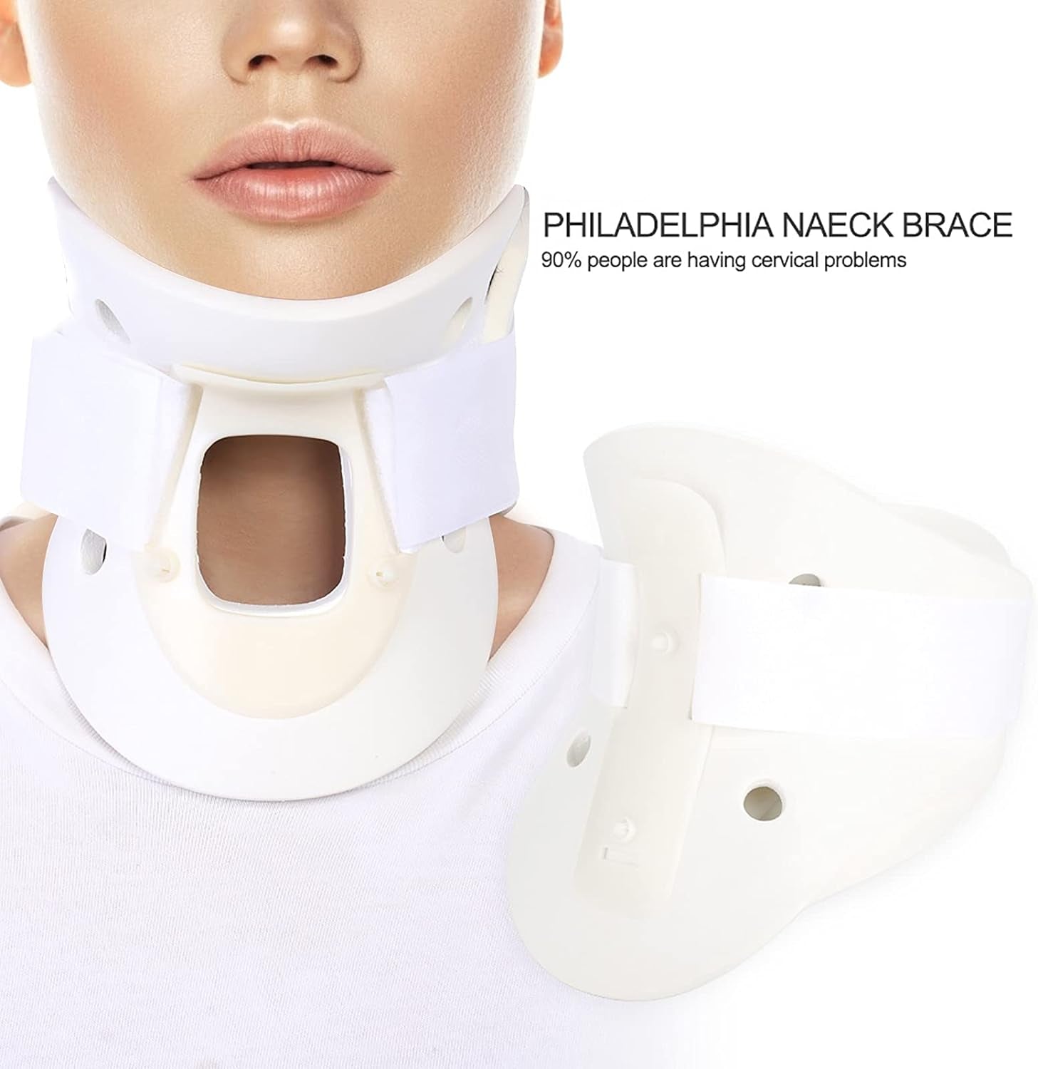 Neck Brace Collar Support Collo Regolabile Brace Di Fissaggio Spine Care Correzione Unità Fornire Sollievo per Dolori Al Collo E Parte Superiore Della Schiena(S)