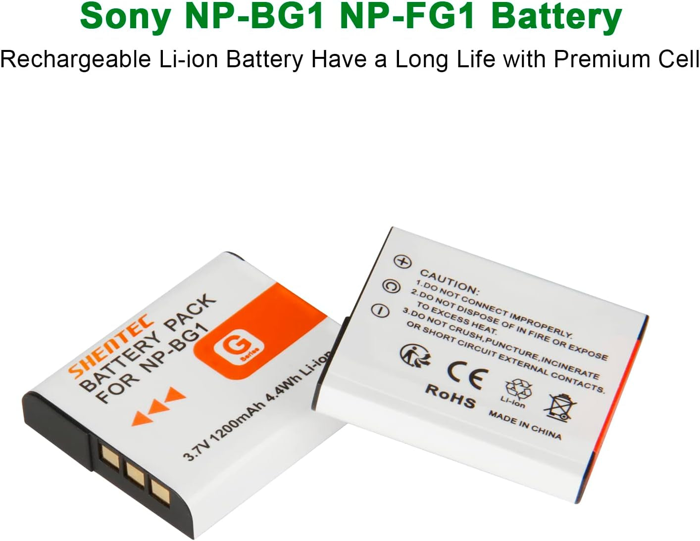 Batteria Agli Ioni Di Litio NP-BG1 Da 3.7V 1200Mah E Caricatore USB LCD per Sony Cyber-Shot DSC-W120 W150 W220 DSC-H3 H7 DSC-H9 DSC-H10 DSC-H20 DSC-H50 DSC-H55 DSC-H70 DSC-HX5V