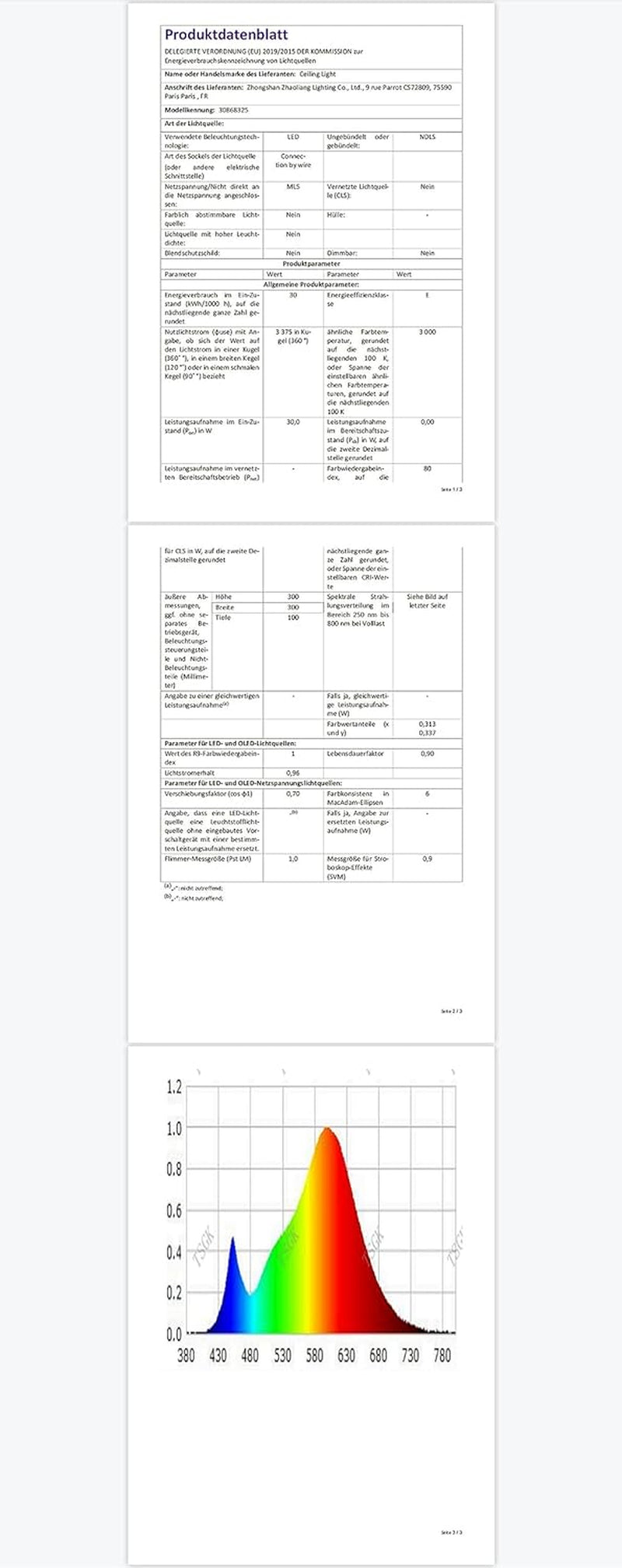 Plafoniera LED Soffitto, 30W 3300LM Lampada Da Soffitto Moderna, Luce Bianca Calda 3000K, Design Fiore Acrilico Lampadario LED Soffitto Bianco per Camera Da Letto Soggiorno Cucina