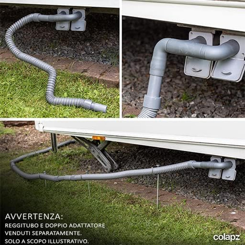 Accessori per Roulotte Sistema Flessibile Di Scarico Flessibile Flessibile Ed Allungabile per Rifiuti Flexi