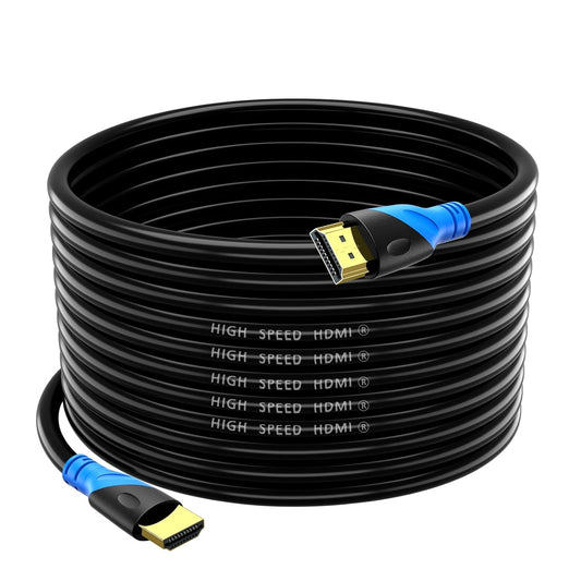 Cavo HDMI 4K/60HZ 20M (HDMI 2.0, 18 Gbps) Connettori Placcati Oro Ad Alta Velocità, Ethernet Audio Return, Compatibile 3D Con Laptop PS3 PS5 PC HDTV Proiettore