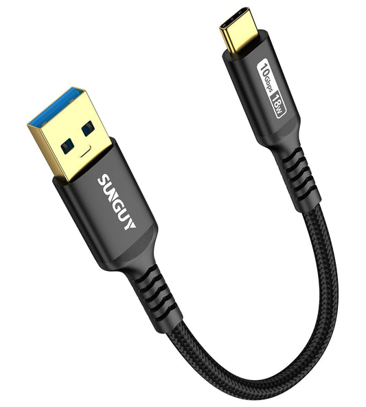 Cavo USB C Android Da 15Cm, 10 Gbps USB C 3.1 Gen2 Da USB a a USB C, Cavo Di Trasferimento Dati Da 3 a a Ricarica Rapida USB Tipo C per Iphone 15/15 Pro Max, Galaxy S24, Ipad Pro,